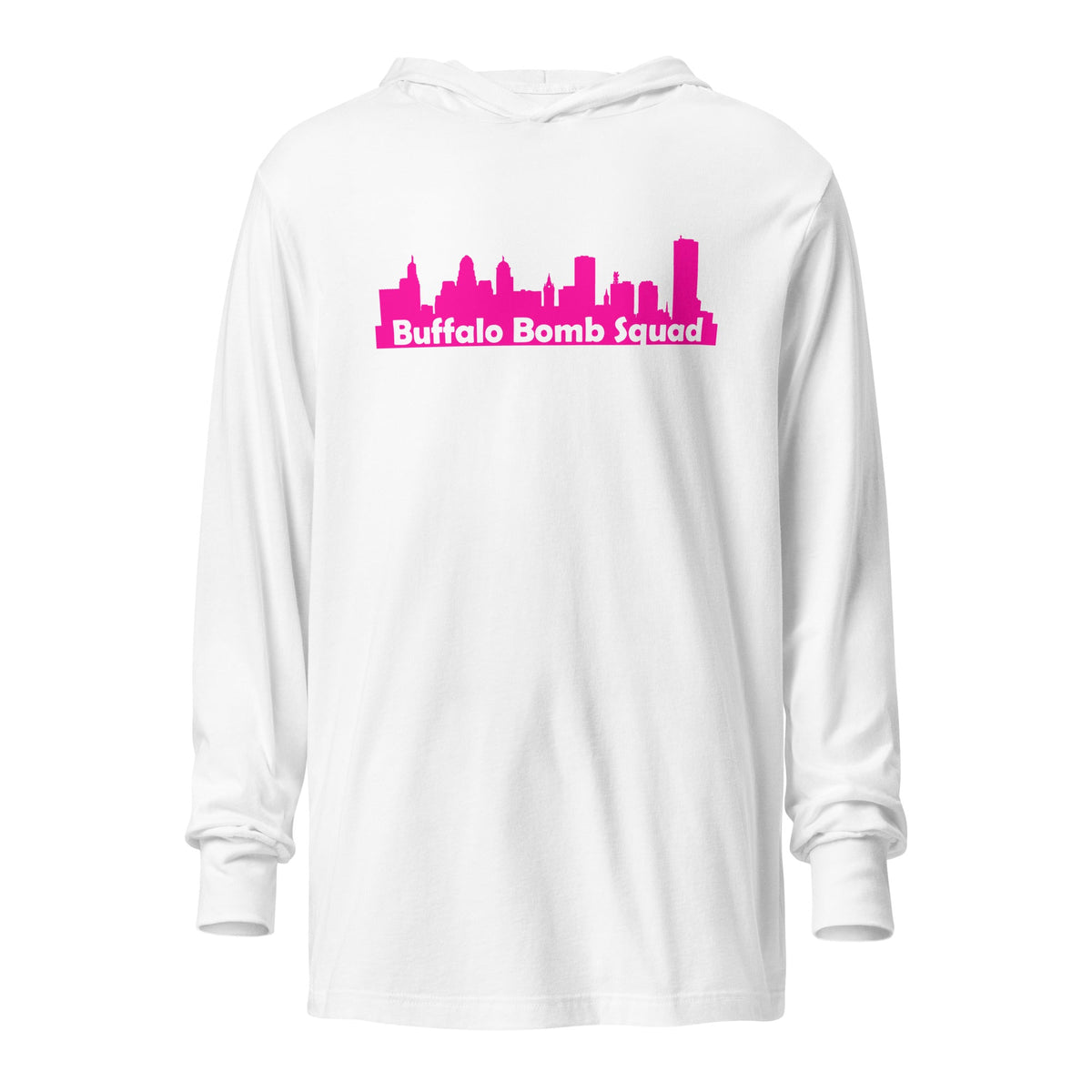 Performance | Hooded Long Sleeve T Shirt | Buffalo Bomb Squad 16u | Skyline Logo