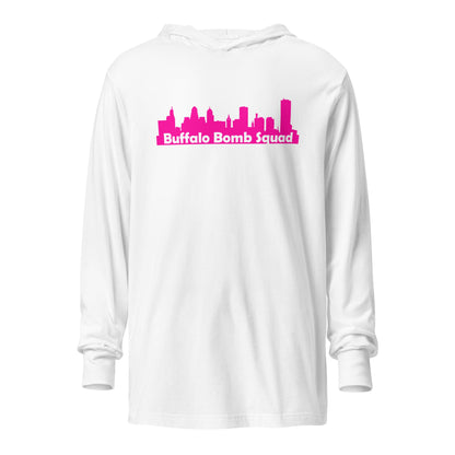 Performance | Hooded Long Sleeve T Shirt | Buffalo Bomb Squad 16u | Skyline Logo
