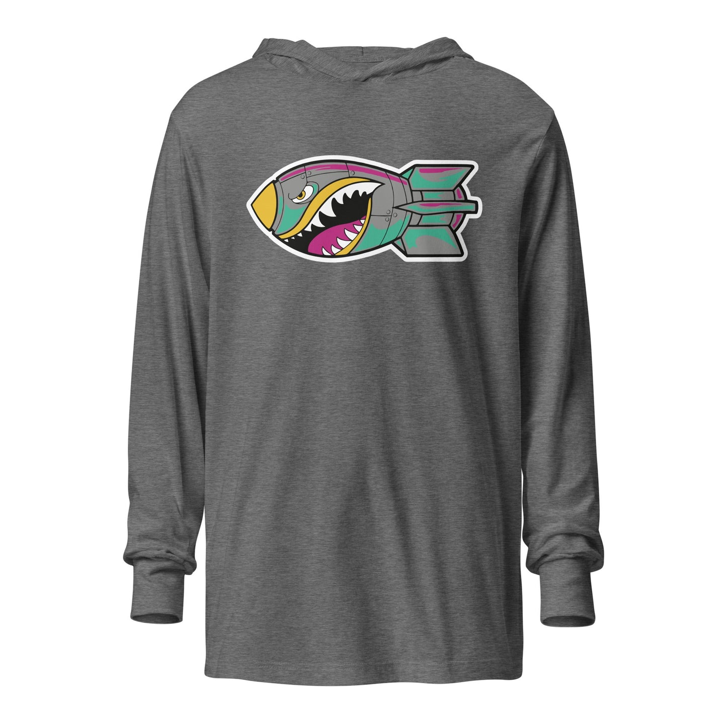 Performance | Hooded Long Sleeve T Shirt | Buffalo Bomb Squad | Bomber Logo