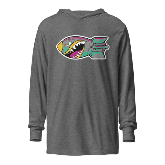 Performance | Hooded Long Sleeve T Shirt | Buffalo Bomb Squad | Bomber Logo