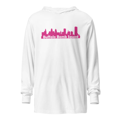 Performance | Hooded Long Sleeve T Shirt | Buffalo Bomb Squad | Skyline Logo