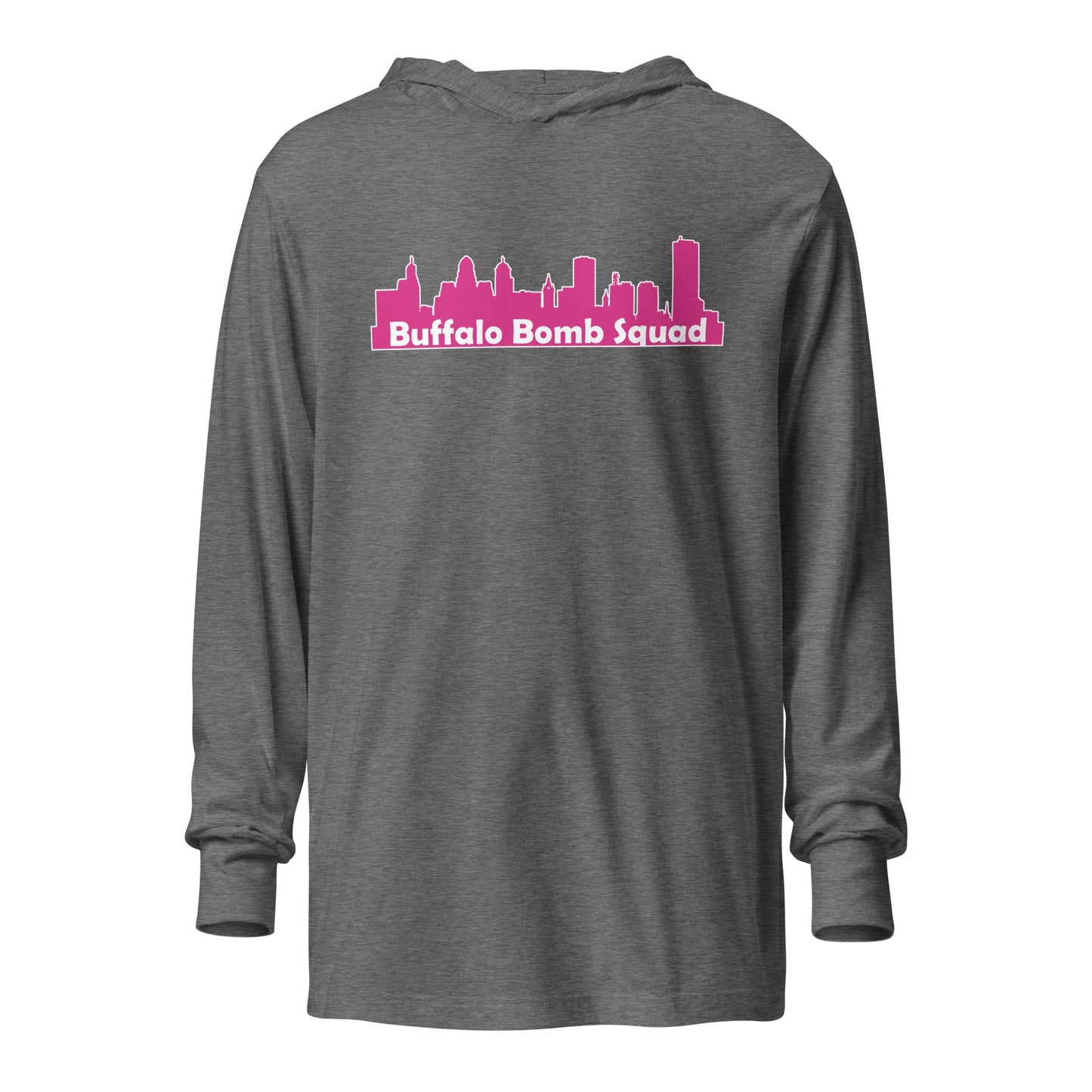Performance | Hooded Long Sleeve T Shirt | Buffalo Bomb Squad | Skyline Logo