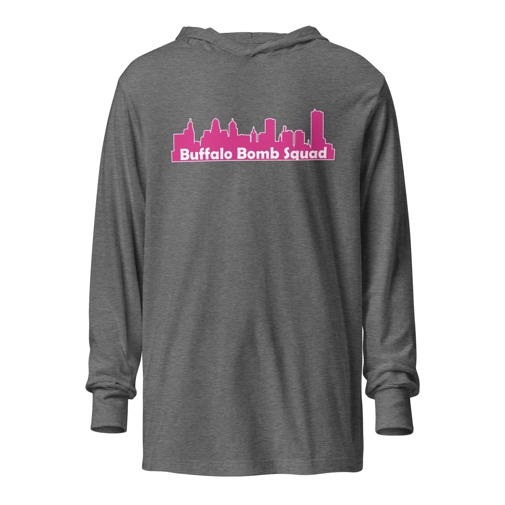 Performance | Hooded Long Sleeve T Shirt | Buffalo Bomb Squad | Skyline Logo