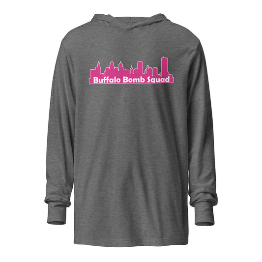 Performance | Hooded Long Sleeve T Shirt | Buffalo Bomb Squad | Skyline Logo