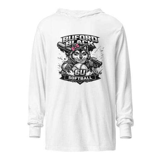 Performance | Hooded Long Sleeve T Shirt | Buford Black 6U