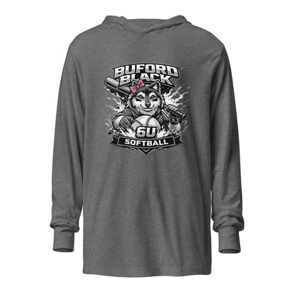 Performance | Hooded Long Sleeve T Shirt | Buford Black 6U