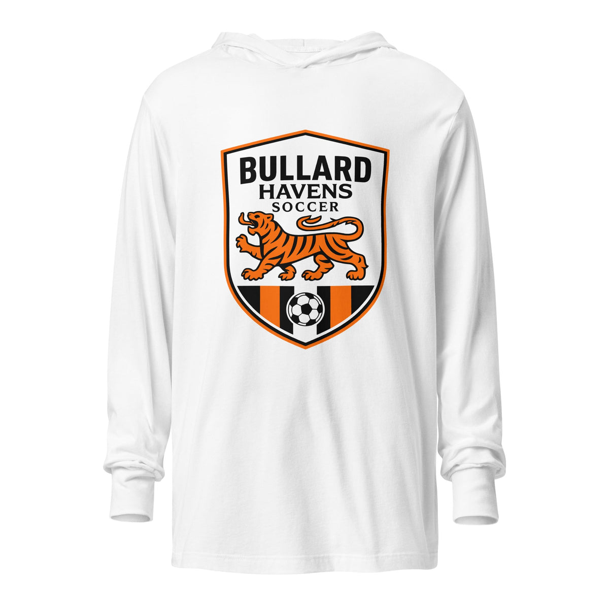 Performance | Hooded Long Sleeve T Shirt | Bullard Havens Boys Soccer | Shield Logo