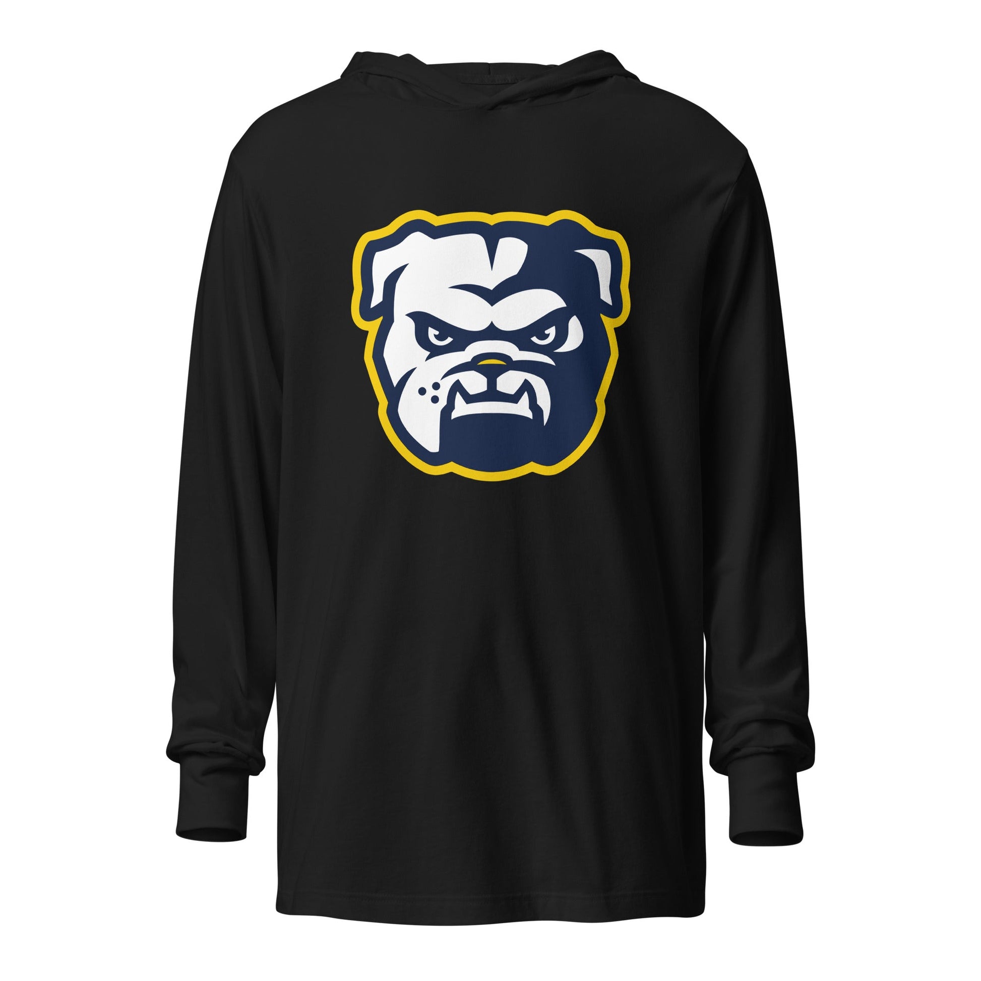 Performance | Hooded Long Sleeve T Shirt | Bulldogs - MD | Mascot Logo