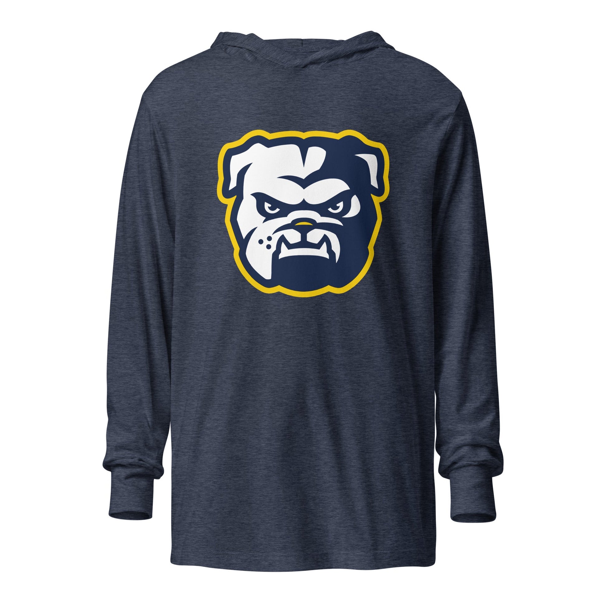 Performance | Hooded Long Sleeve T Shirt | Bulldogs - MD | Mascot Logo