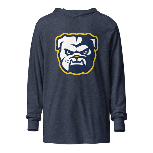 Performance | Hooded Long Sleeve T Shirt | Bulldogs - MD | Mascot Logo