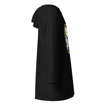 Performance | Hooded Long Sleeve T Shirt | Bulldogs - MD | Mascot Logo