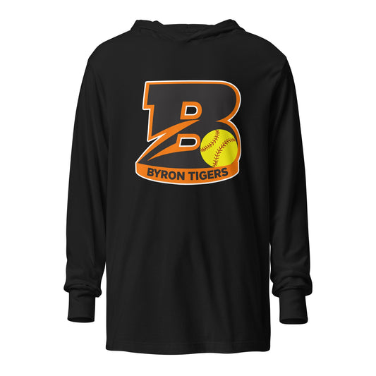 Performance | Hooded Long Sleeve T Shirt | Byron High School Softball | Softball Logo