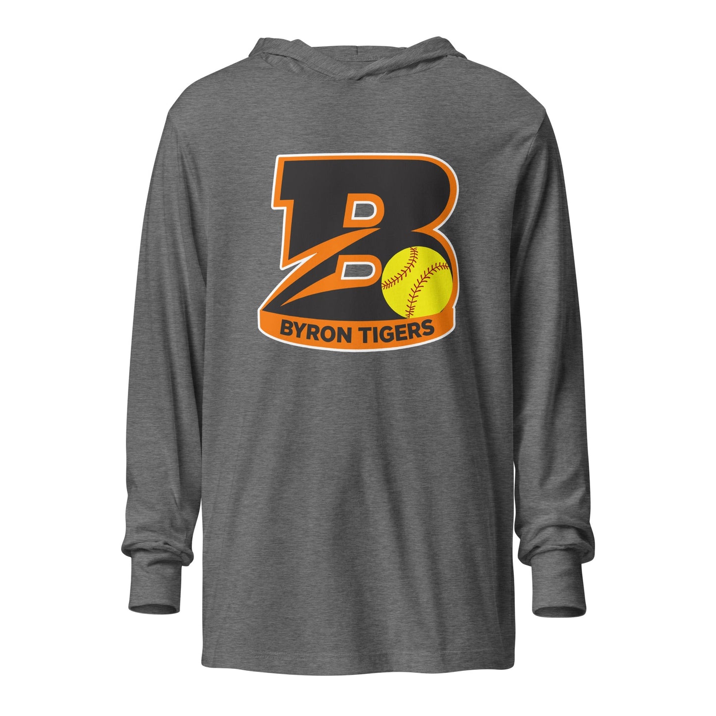 Performance | Hooded Long Sleeve T Shirt | Byron High School Softball | Softball Logo
