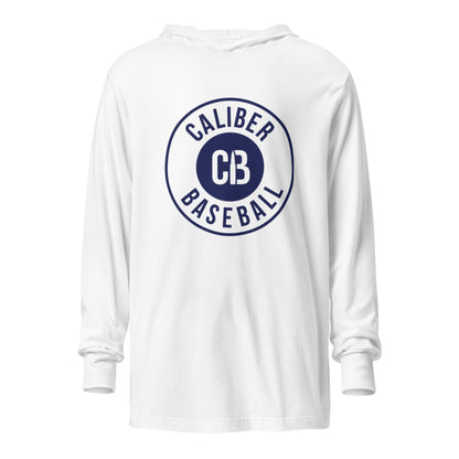 Performance | Hooded Long Sleeve T Shirt | Caliber Baseball | Badge Logo