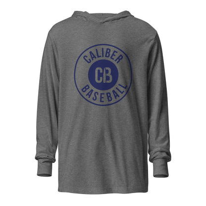 Performance | Hooded Long Sleeve T Shirt | Caliber Baseball | Badge Logo