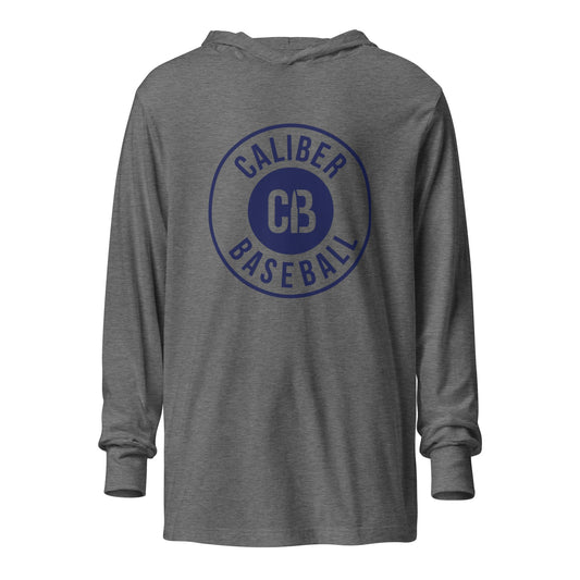Performance | Hooded Long Sleeve T Shirt | Caliber Baseball | Badge Logo