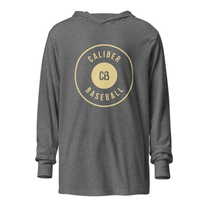 Performance | Hooded Long Sleeve T Shirt | Caliber Baseball | Crest Logo