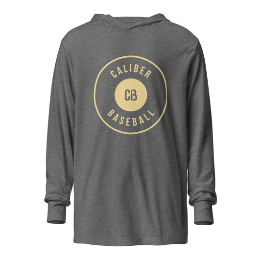 Performance | Hooded Long Sleeve T Shirt | Caliber Baseball | Crest Logo