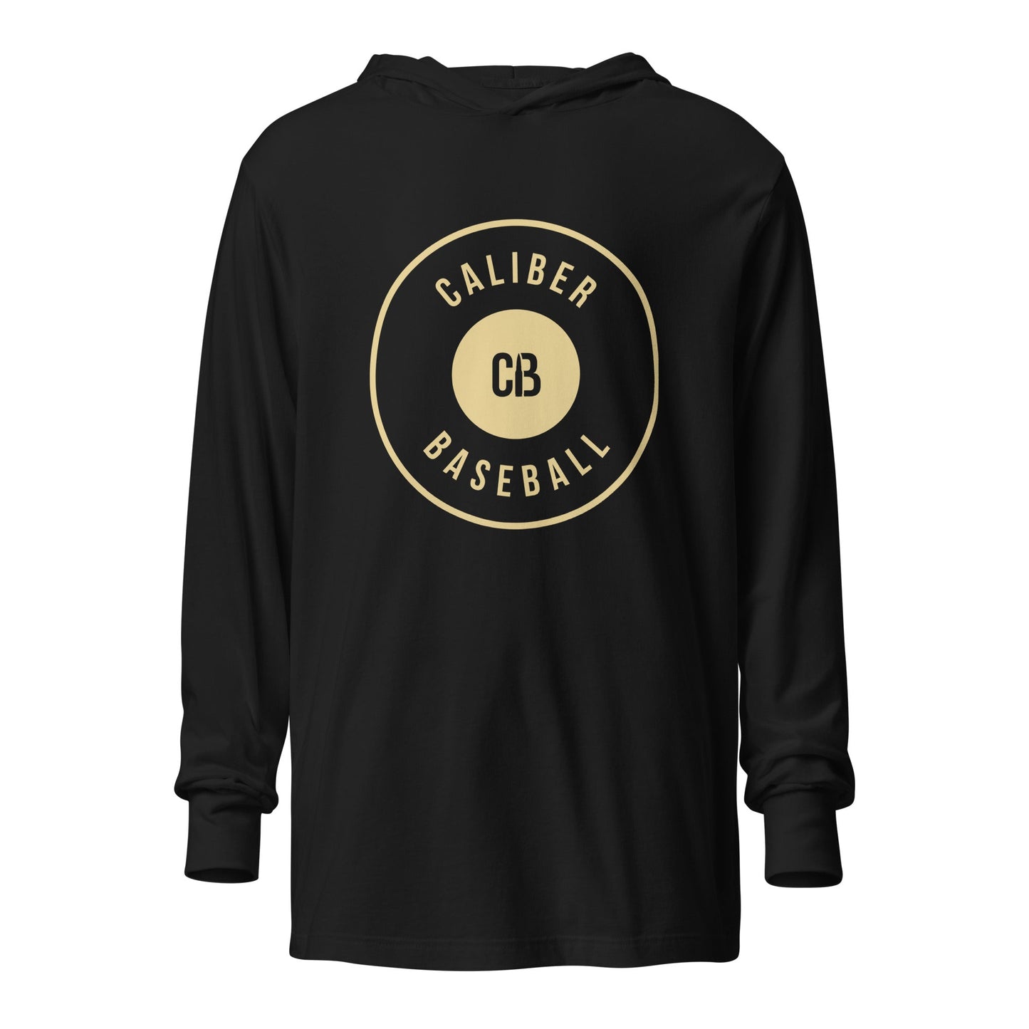 Performance | Hooded Long Sleeve T Shirt | Caliber Baseball | Crest Logo