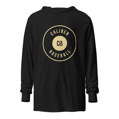 Performance | Hooded Long Sleeve T Shirt | Caliber Baseball | Crest Logo