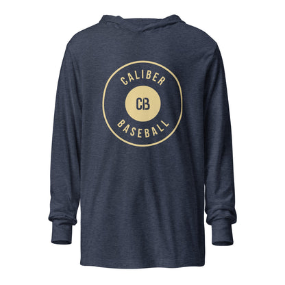 Performance | Hooded Long Sleeve T Shirt | Caliber Baseball | Crest Logo