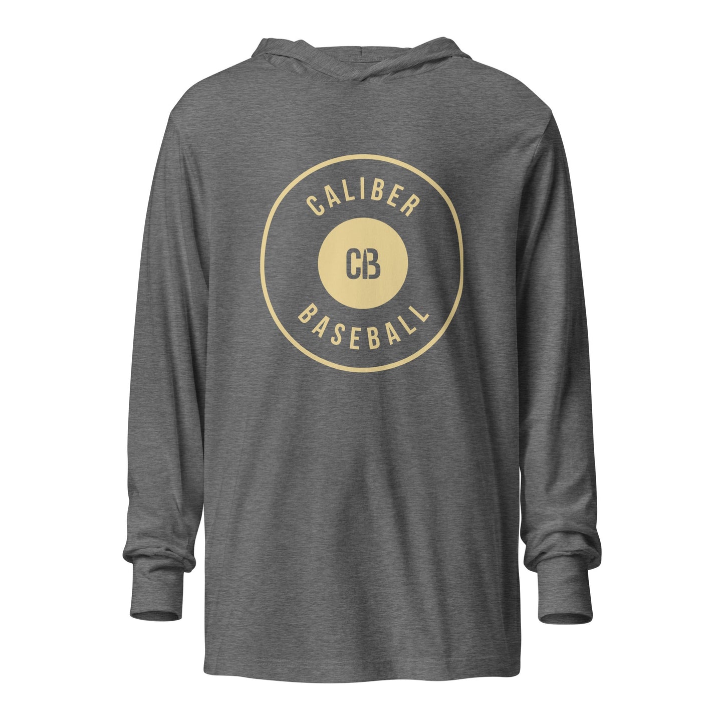 Performance | Hooded Long Sleeve T Shirt | Caliber Baseball | Crest Logo
