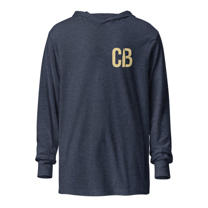 Performance | Hooded Long Sleeve T Shirt | Caliber Baseball | Mark Logo