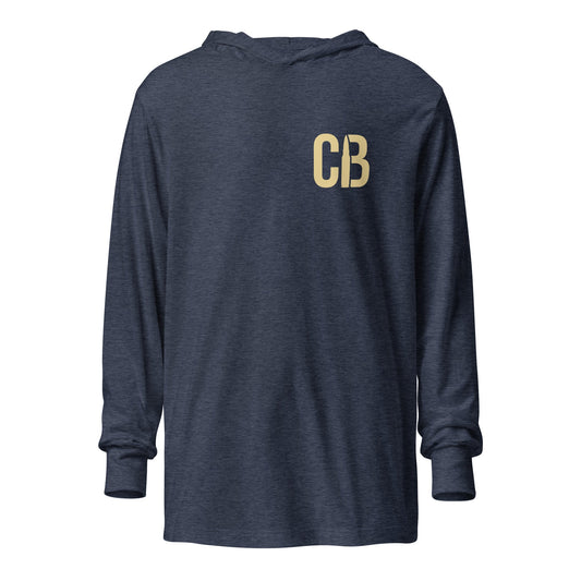 Performance | Hooded Long Sleeve T Shirt | Caliber Baseball | Mark Logo
