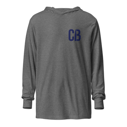 Performance | Hooded Long Sleeve T Shirt | Caliber Baseball | Vanguard Velocity Logo