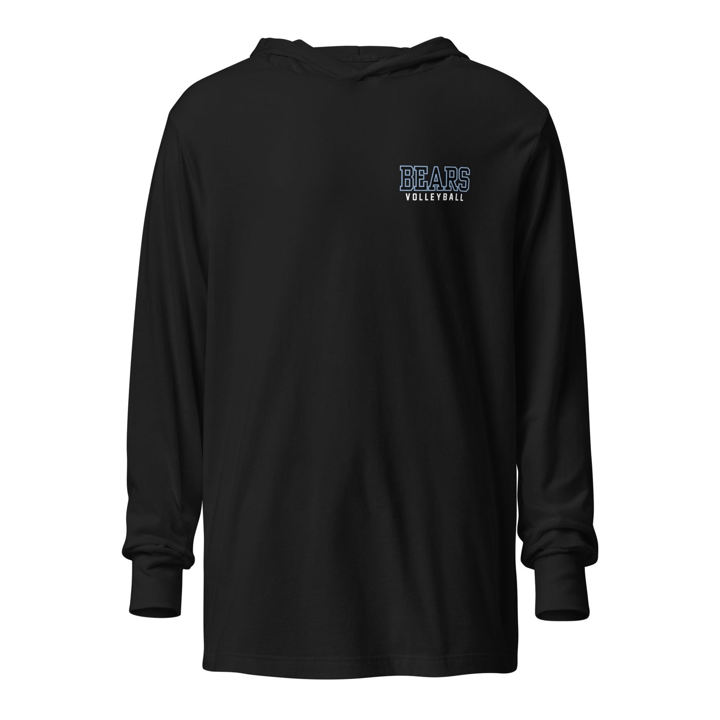 Performance | Hooded Long Sleeve T Shirt | Cambridge Volleyball | Block Bears Logo