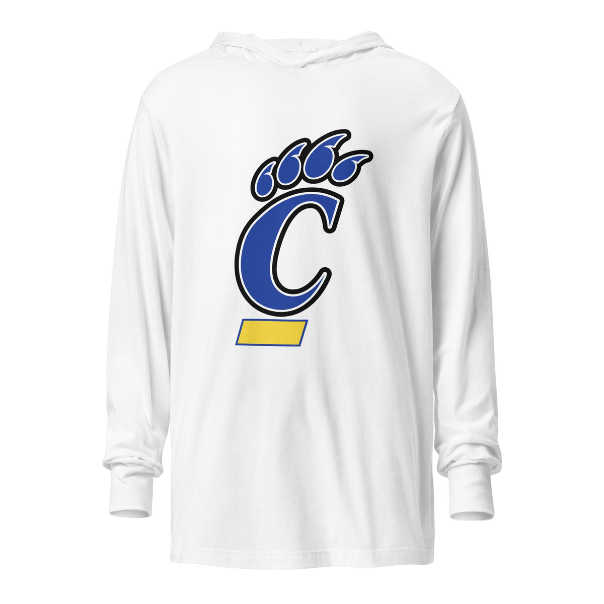 Performance | Hooded Long Sleeve T Shirt | Campbellsport Cougars | Crest Logo