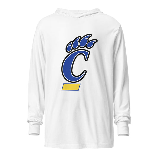 Performance | Hooded Long Sleeve T Shirt | Campbellsport Cougars | Crest Logo