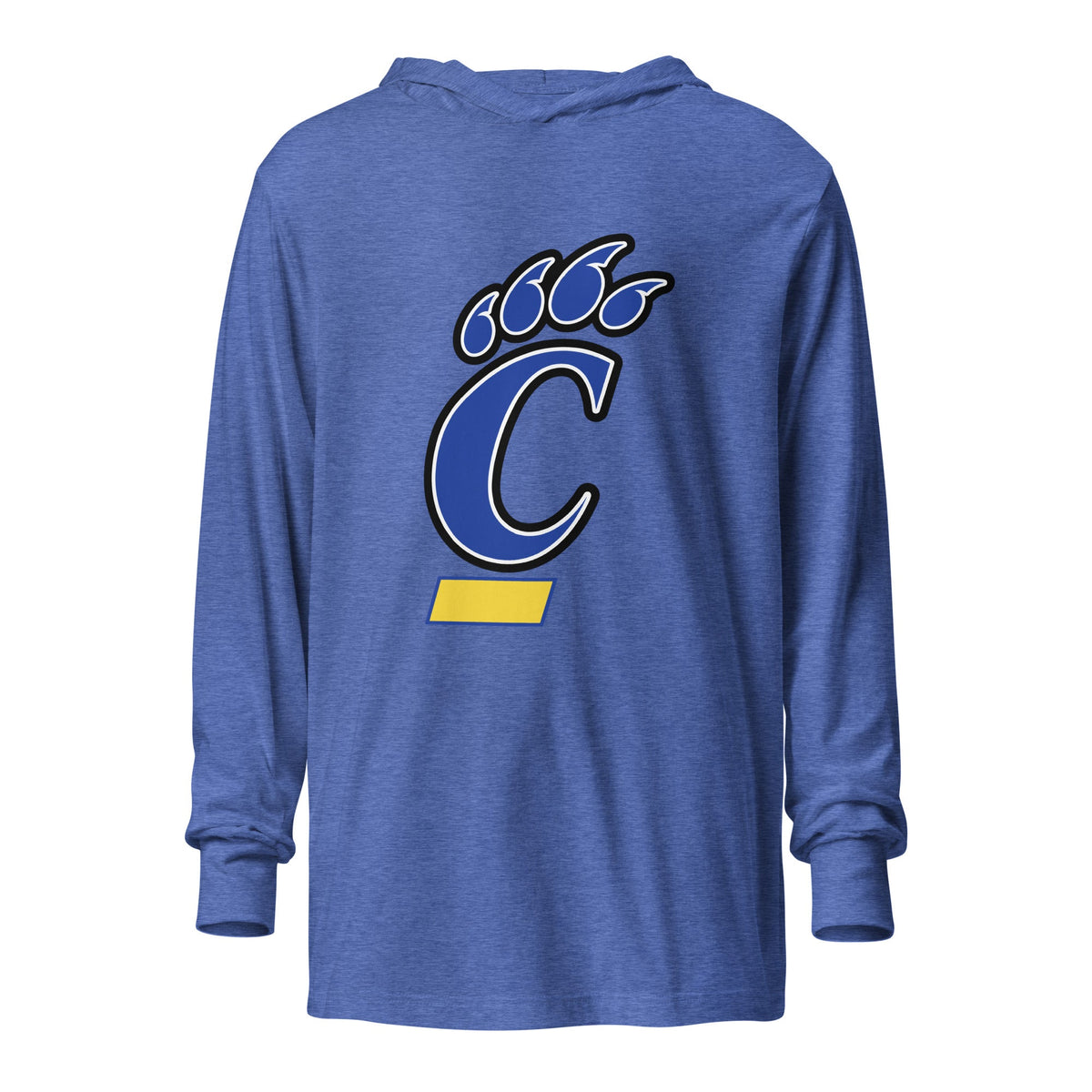 Performance | Hooded Long Sleeve T Shirt | Campbellsport Cougars | Crest Logo