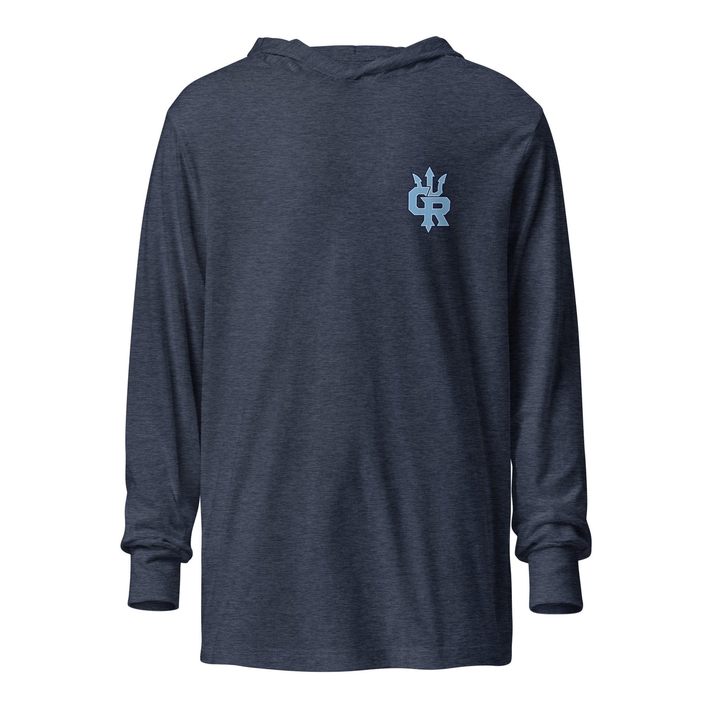 Performance | Hooded Long Sleeve T Shirt | Cape Riptides Baseball | Crest Logo