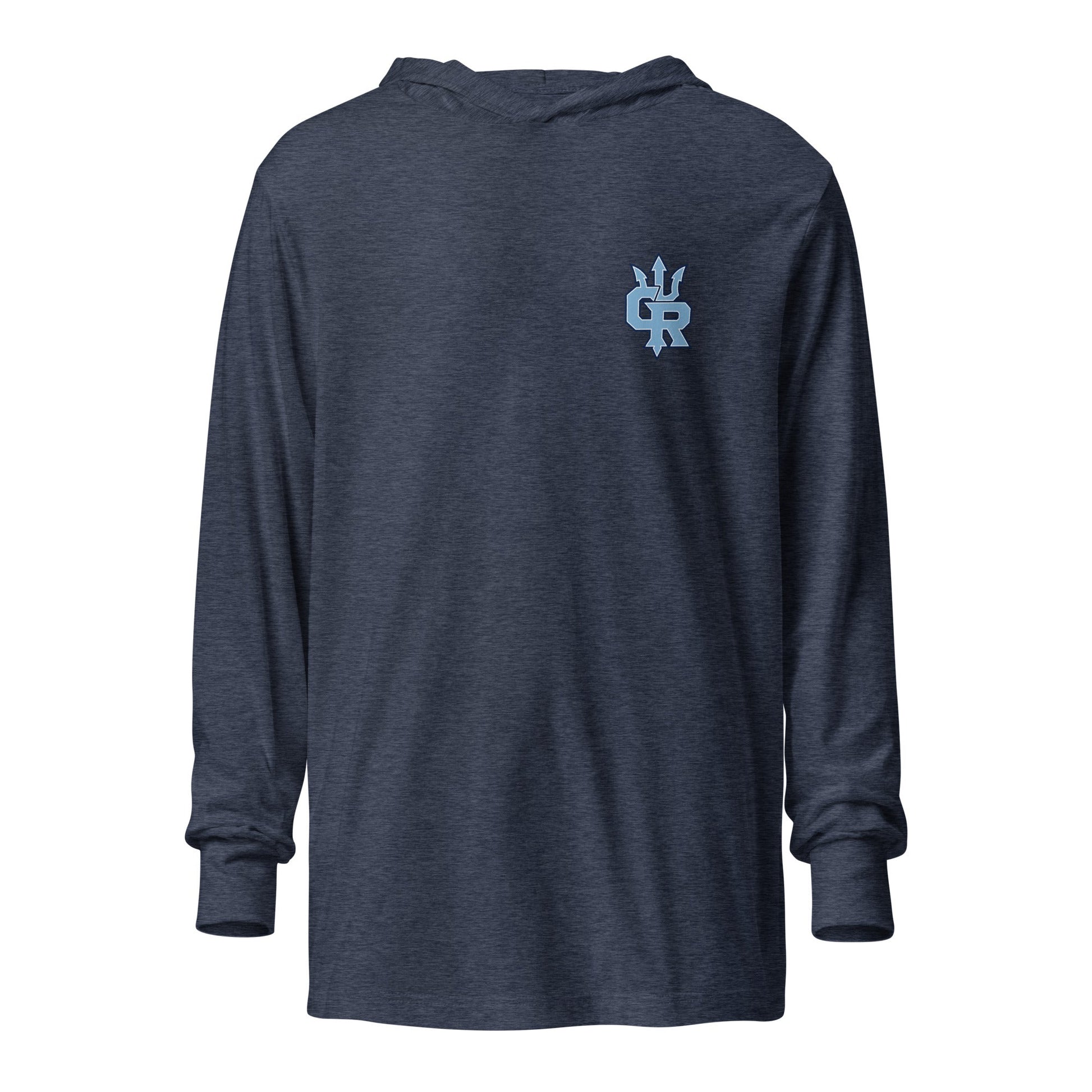 Performance | Hooded Long Sleeve T Shirt | Cape Riptides Baseball | Crest Logo