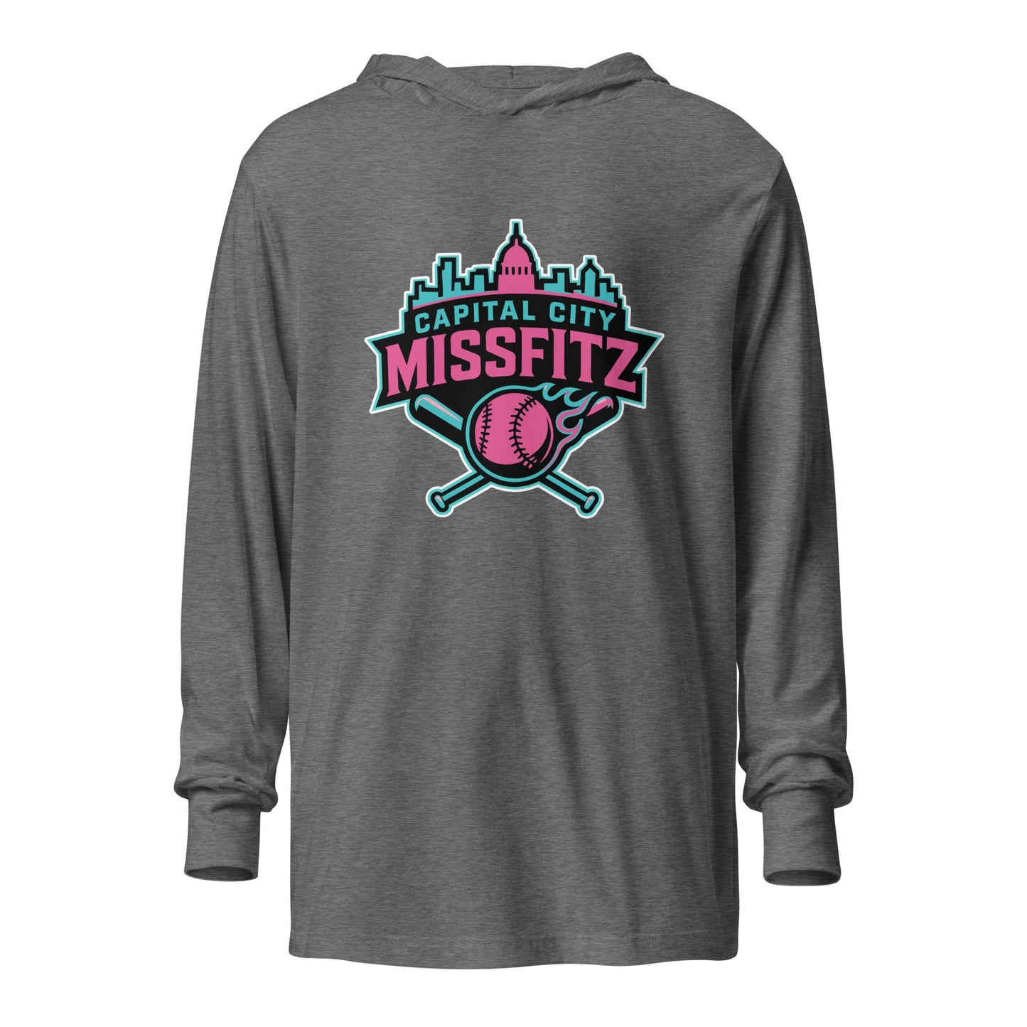 Performance | Hooded Long Sleeve T Shirt | Capital City Missfitz