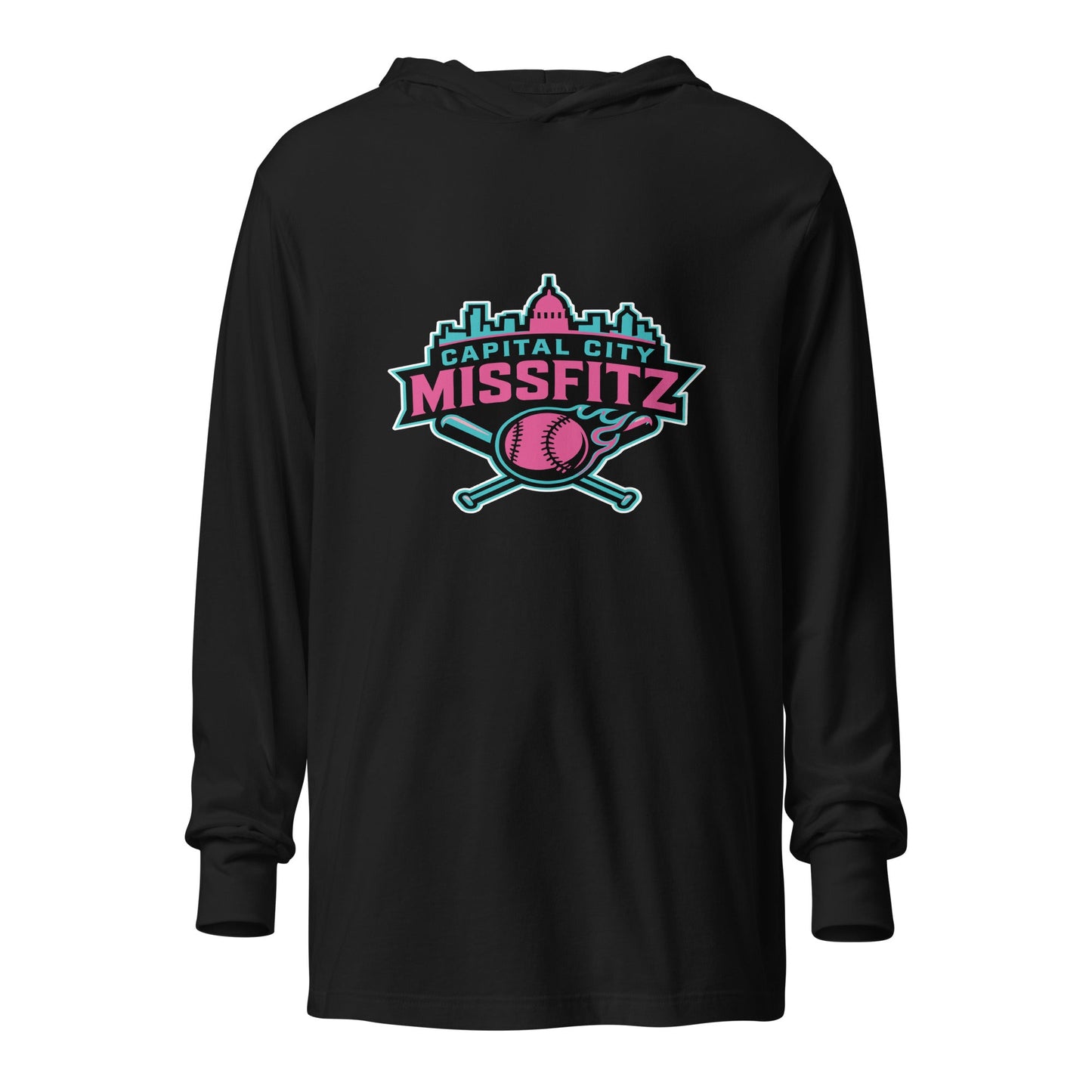 Performance | Hooded Long Sleeve T Shirt | Capital City Missfitz