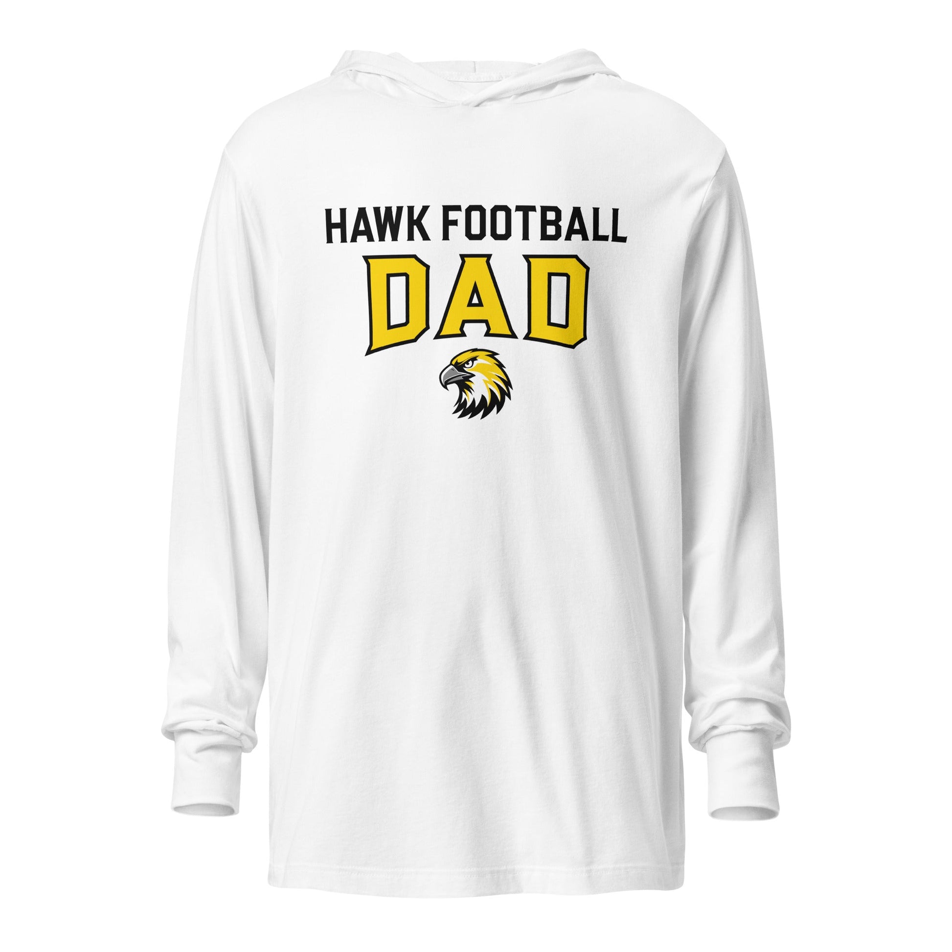 Performance | Hooded Long Sleeve T Shirt | Cardinal Ohara Hawks | Football Dad Logo