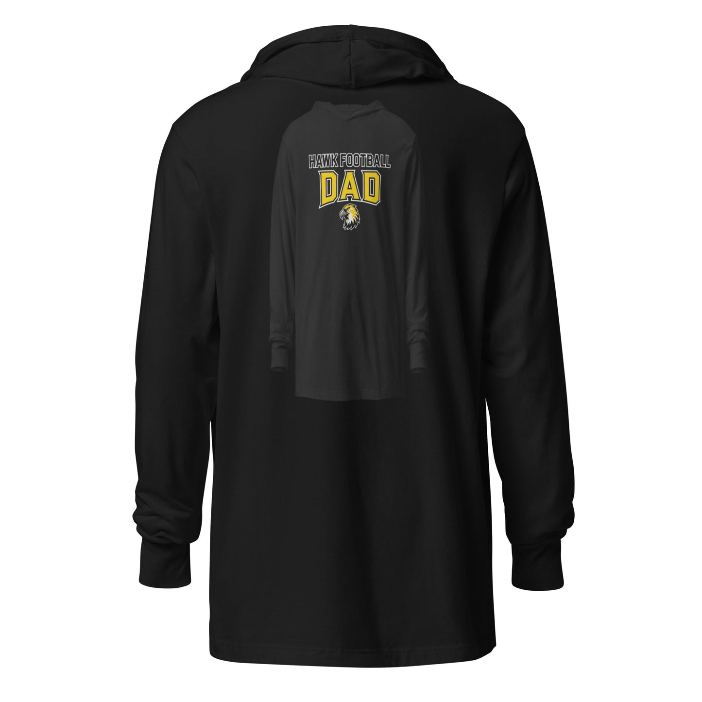 Performance | Hooded Long Sleeve T Shirt | Cardinal Ohara Hawks | Football Dad Logo