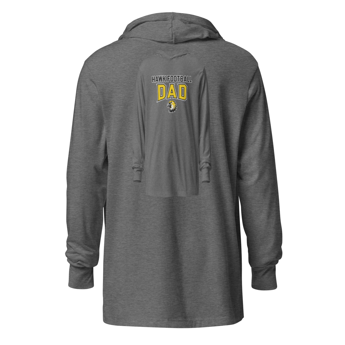 Performance | Hooded Long Sleeve T Shirt | Cardinal Ohara Hawks | Football Dad Logo
