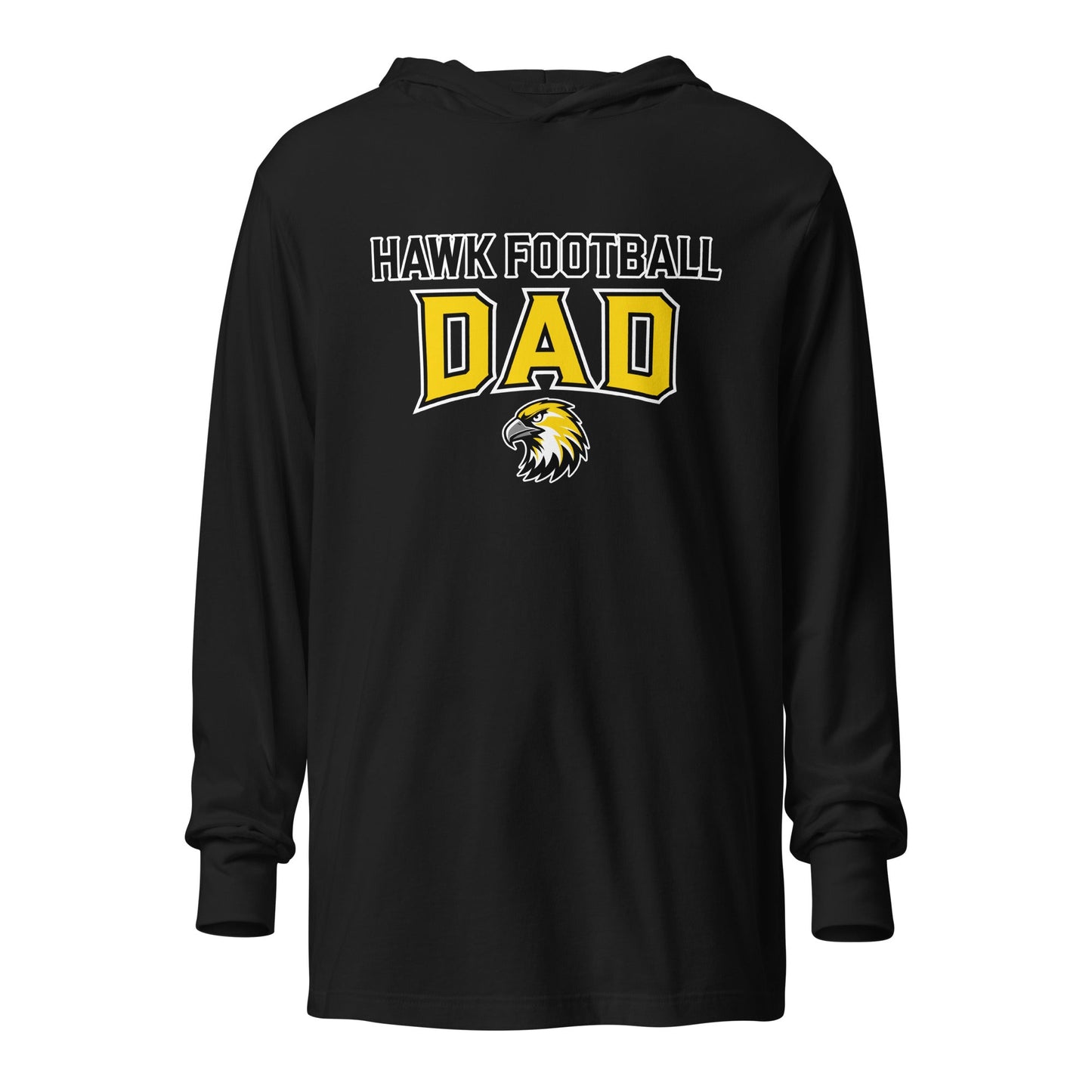 Performance | Hooded Long Sleeve T Shirt | Cardinal Ohara Hawks | Football Dad Logo