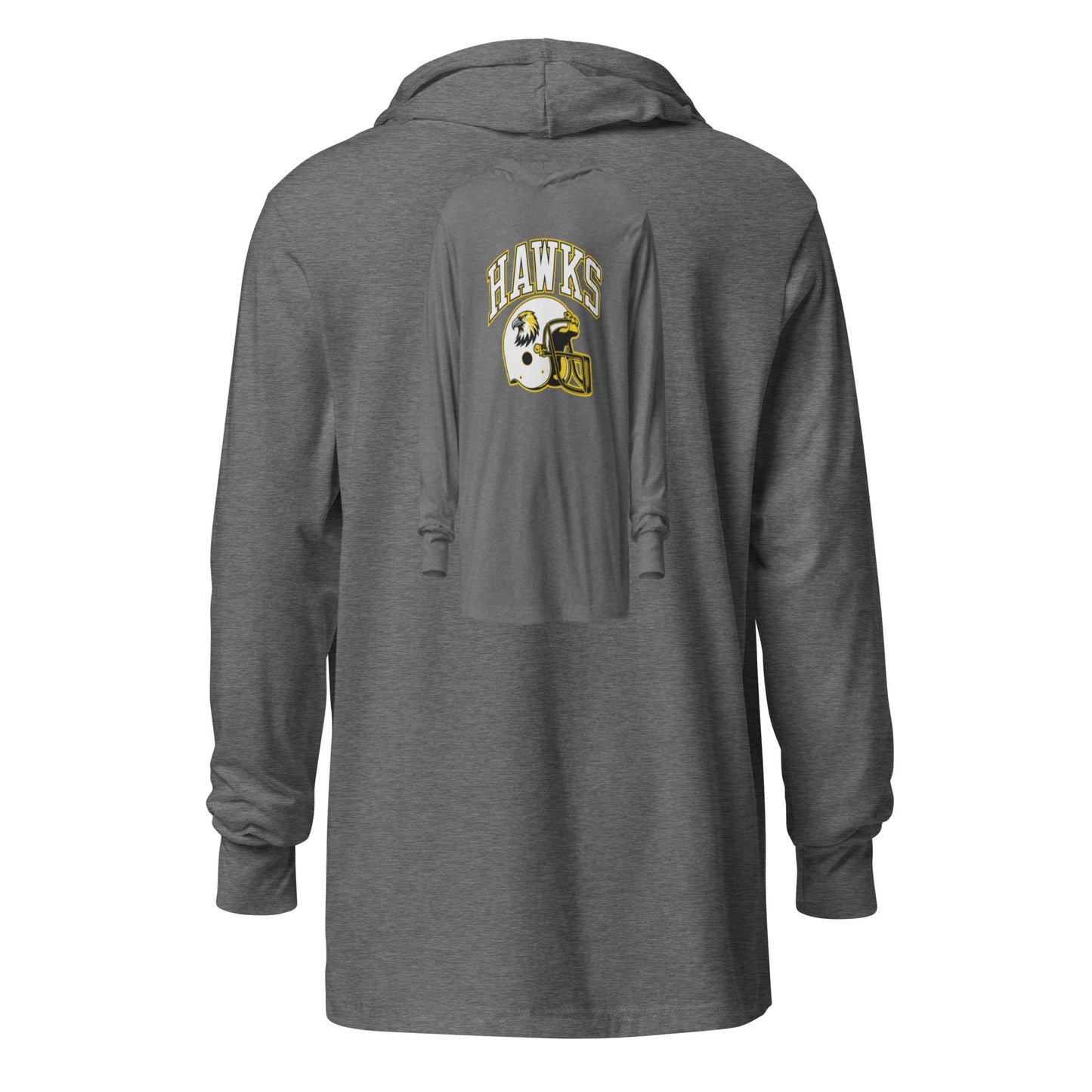 Performance | Hooded Long Sleeve T Shirt | Cardinal Ohara Hawks | Football Helmet Logo