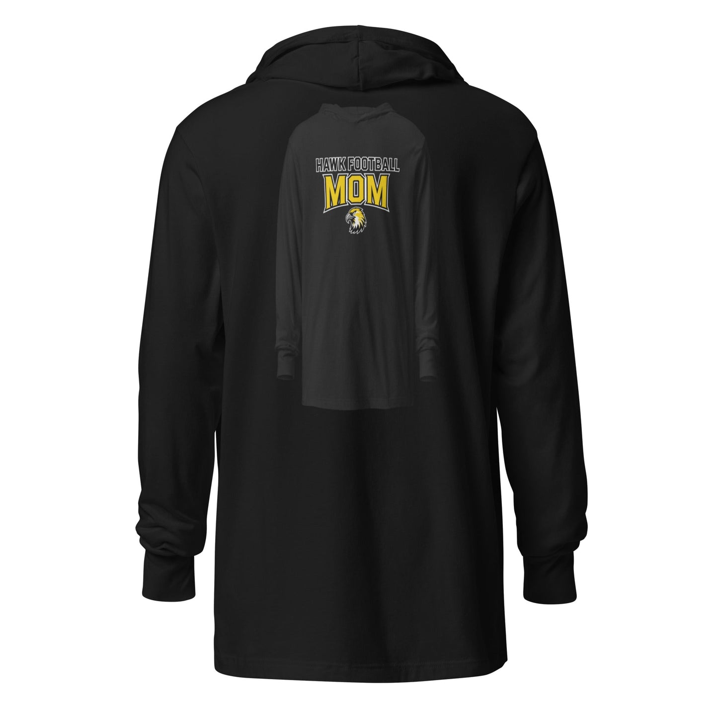 Performance | Hooded Long Sleeve T Shirt | Cardinal Ohara Hawks | Football Mom Logo