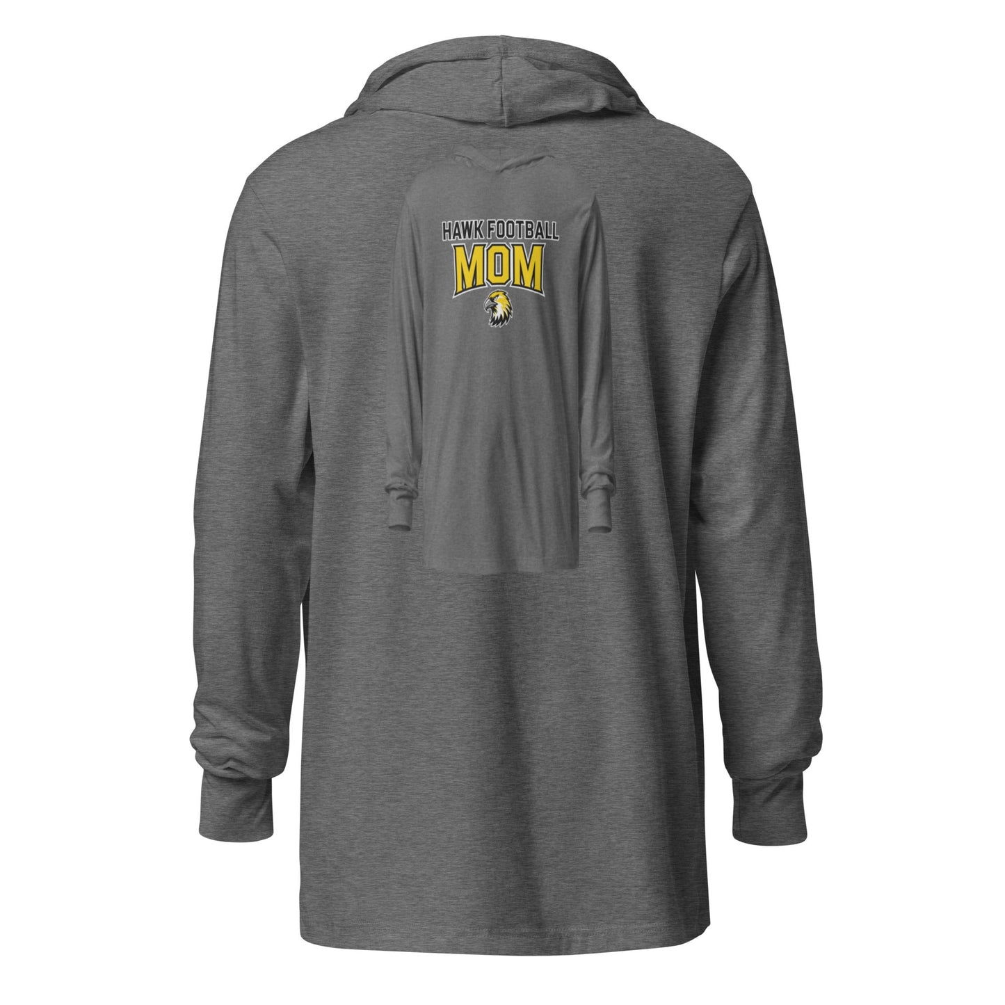 Performance | Hooded Long Sleeve T Shirt | Cardinal Ohara Hawks | Football Mom Logo