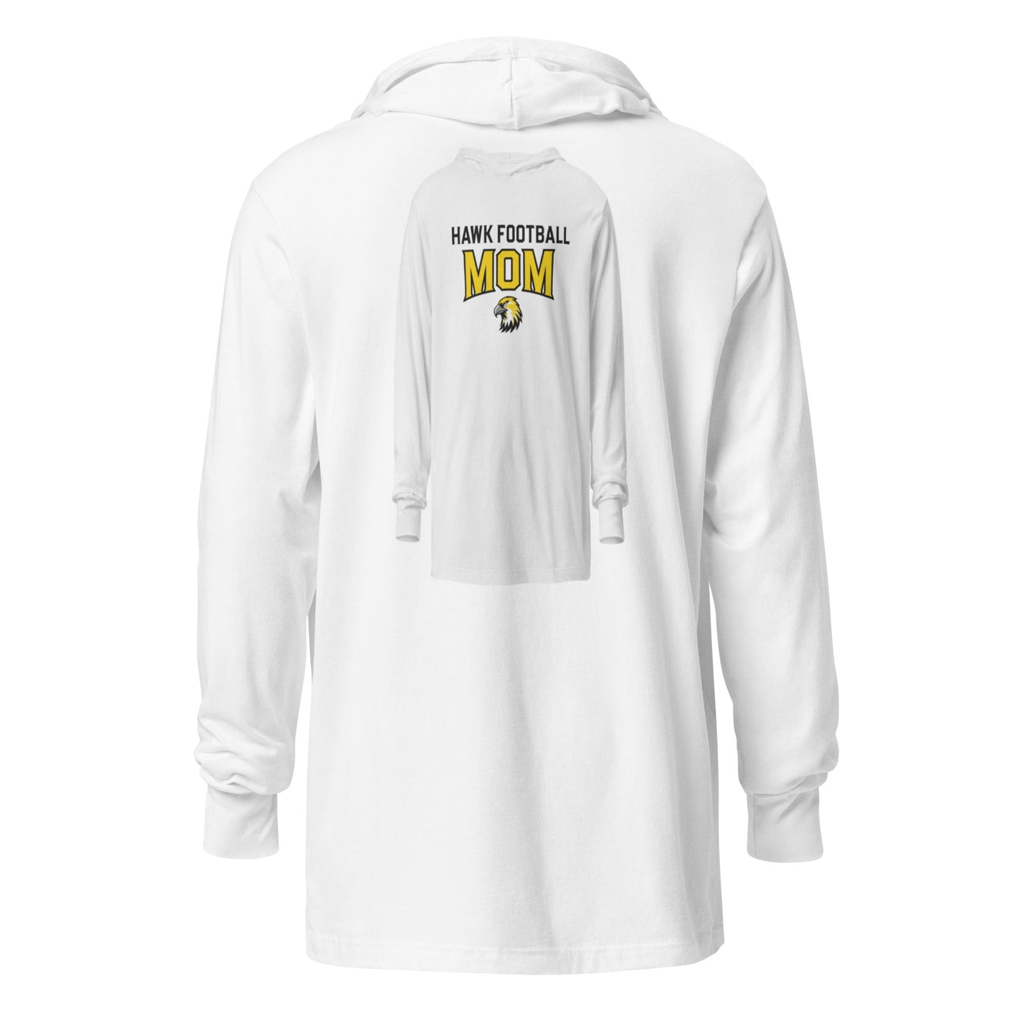 Performance | Hooded Long Sleeve T Shirt | Cardinal Ohara Hawks | Football Mom Logo