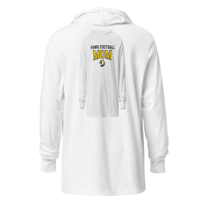Performance | Hooded Long Sleeve T Shirt | Cardinal Ohara Hawks | Football Mom Logo