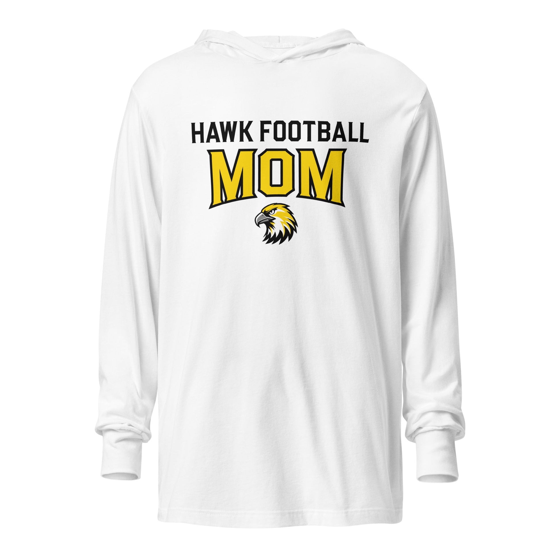 Performance | Hooded Long Sleeve T Shirt | Cardinal Ohara Hawks | Football Mom Logo