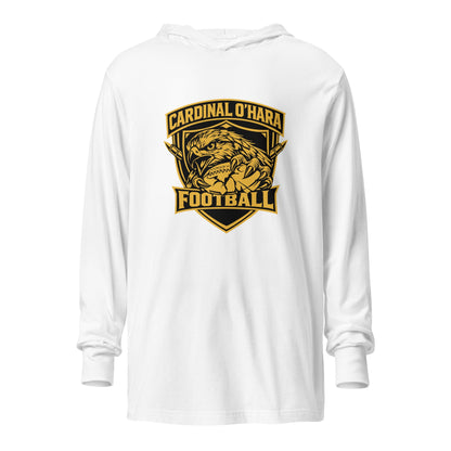 Performance | Hooded Long Sleeve T Shirt | Cardinal Ohara Hawks | Shield Logo