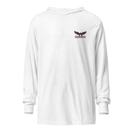 Performance | Hooded Long Sleeve T Shirt | Carlisle Redhawks | Icon Logo
