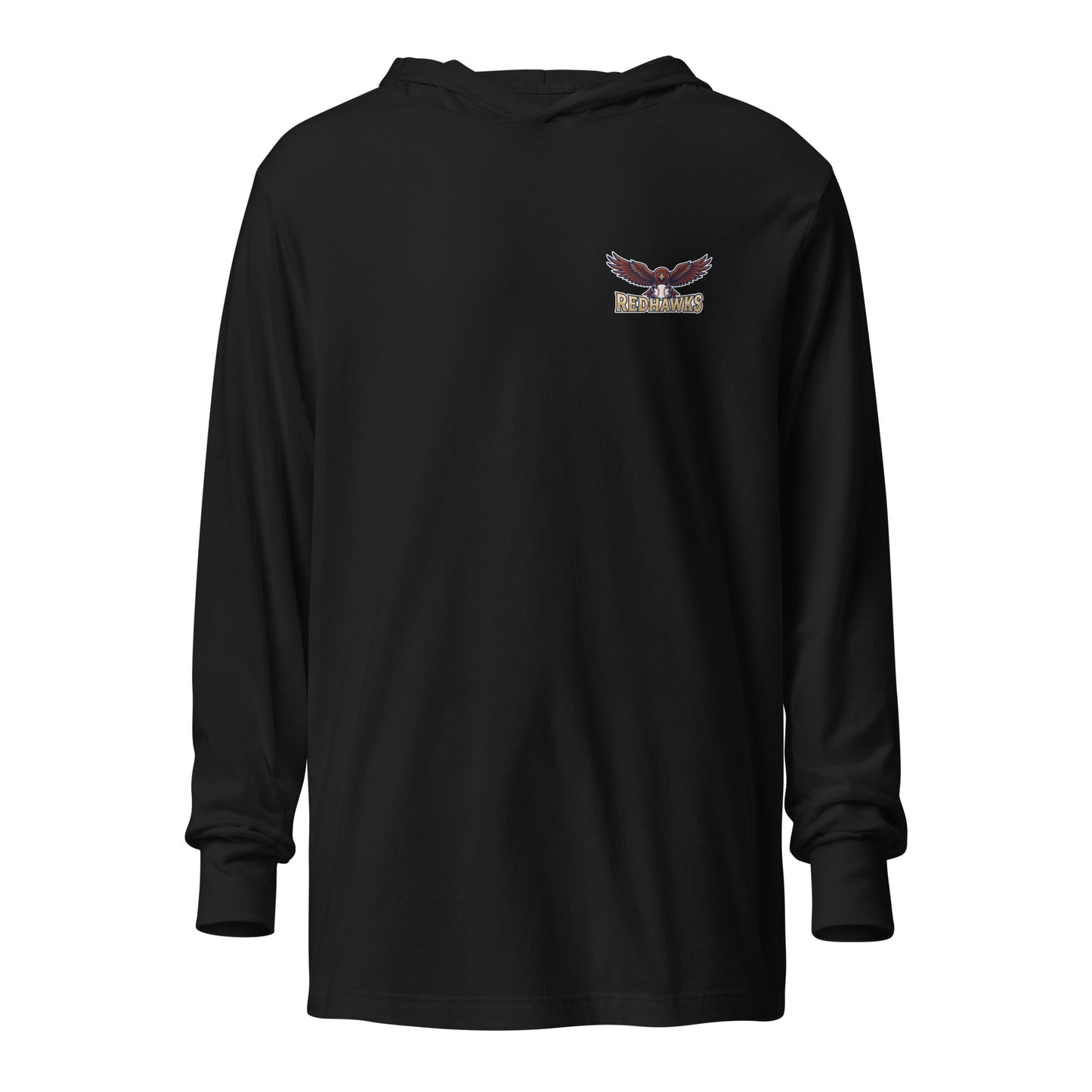 Performance | Hooded Long Sleeve T Shirt | Carlisle Redhawks | Icon Logo